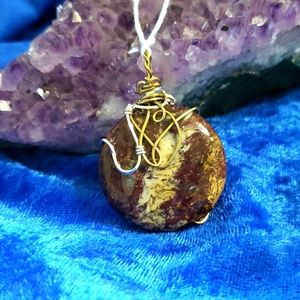Pietersite Wire Wrap Pendant